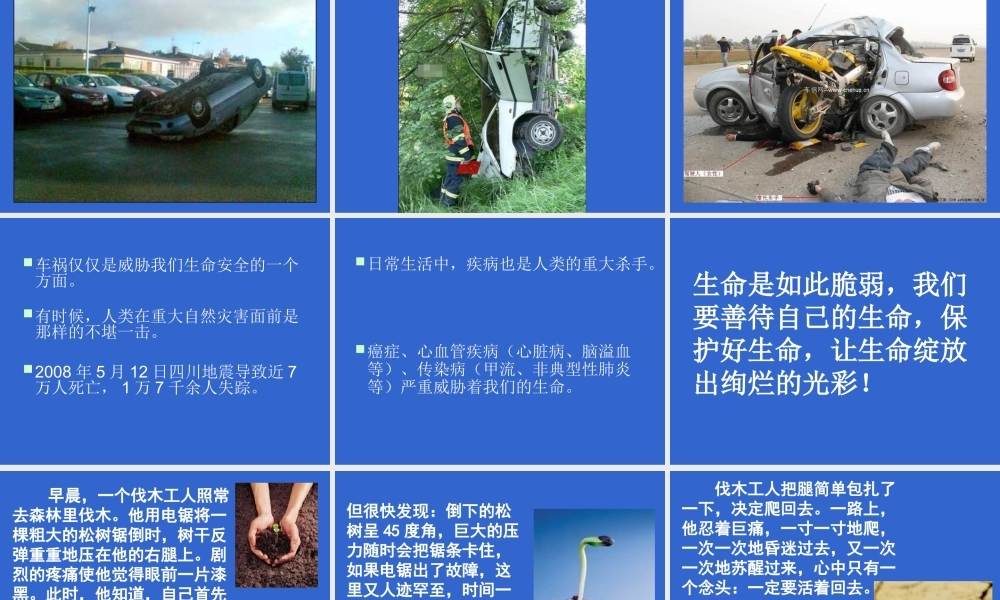 2015年九月高三新生珍惜生命健康成长主题班会课件共35张PPT（共47张PPT）