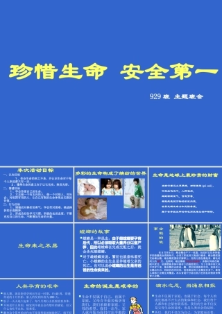 2015年九月高三新生珍惜生命健康成长主题班会课件共35张PPT（共47张PPT）