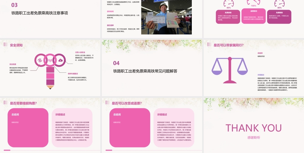 铁路职工出差可以免票乘高铁课件