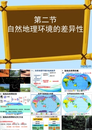 第二节自然地理环境的差异性