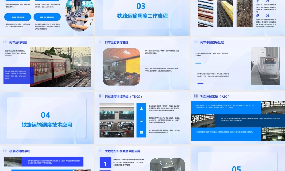 铁路运输调度的组织管理课件