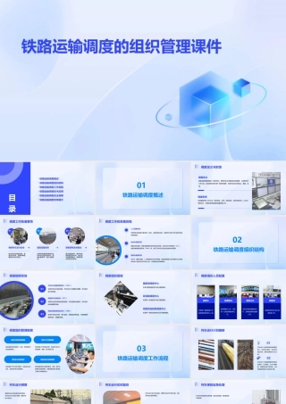 铁路运输调度的组织管理课件