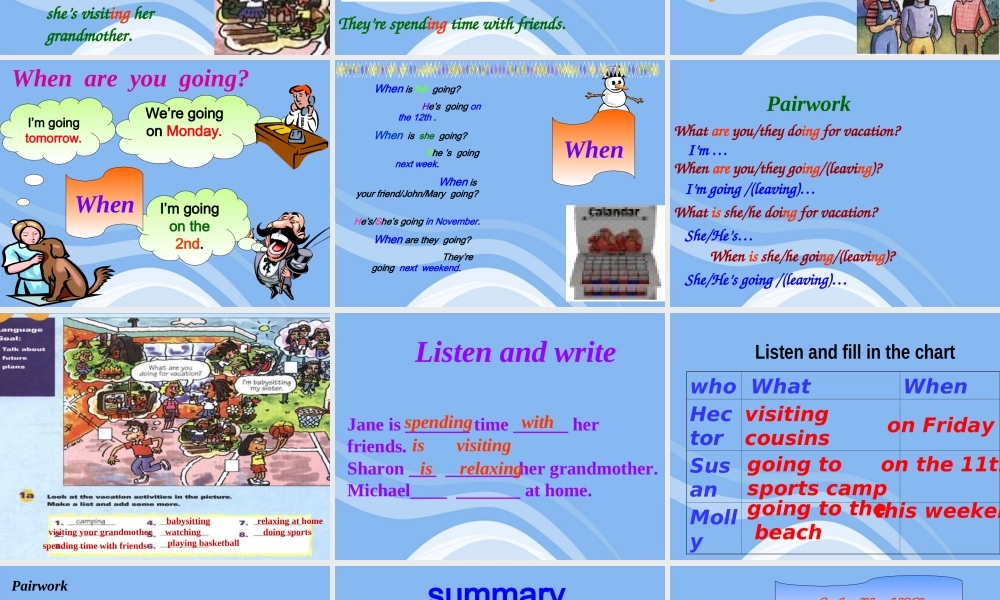 八年级英语上册 Unit3SecA P1-P2课件 人教新目标版 课件