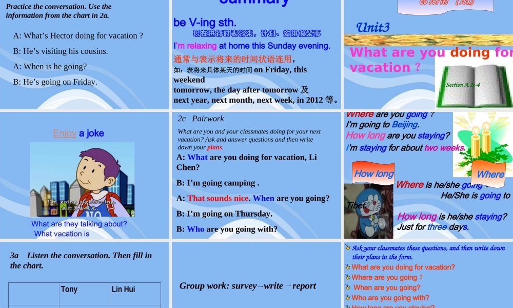 八年级英语上册 Unit3SecA P1-P2课件 人教新目标版 课件