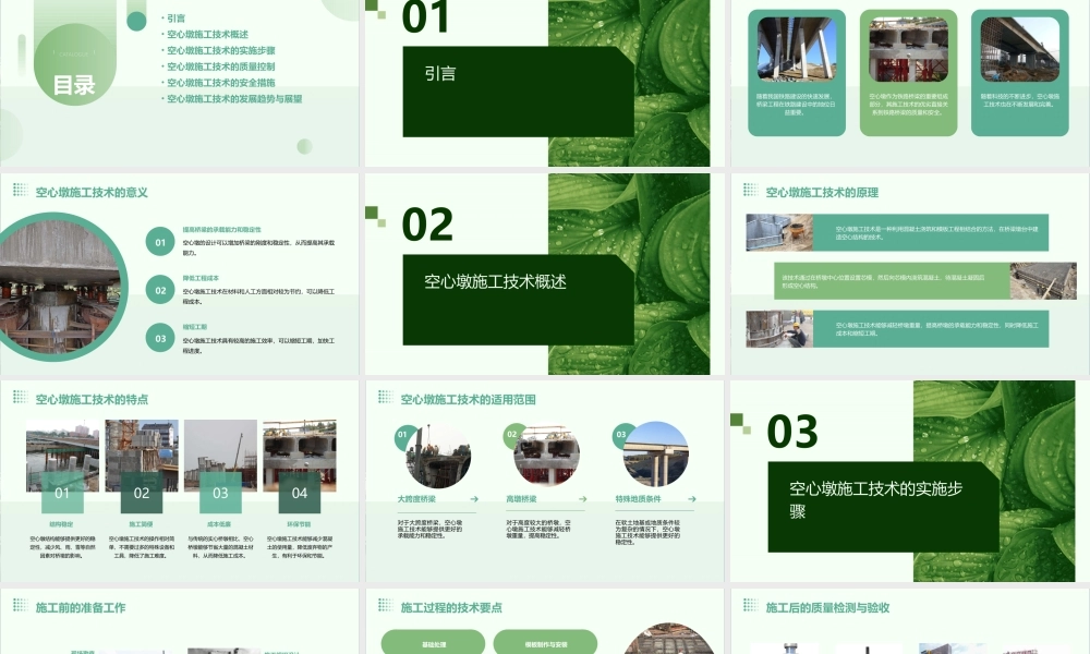 铁路桥梁空心墩施工技术方案课件