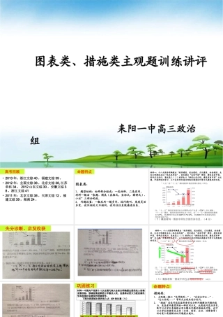 图标类、措施类主观题训练讲评