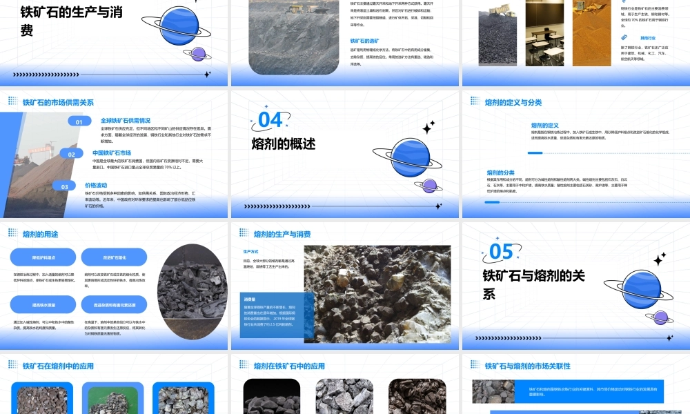 铁矿石和熔剂课件