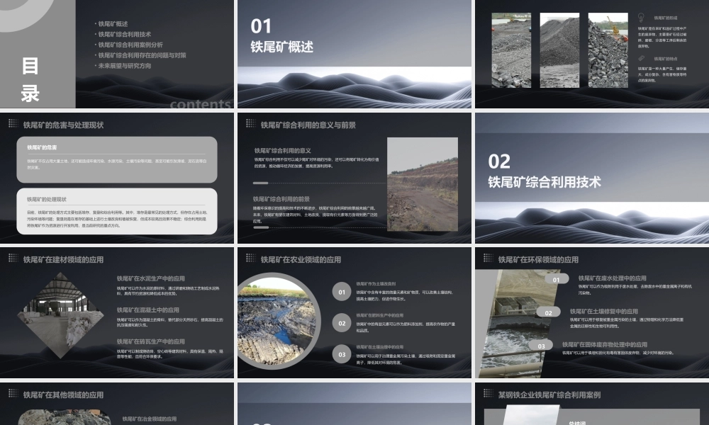 铁尾矿综合利用课件