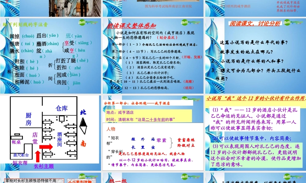 九年级语文下册(孔乙己)优秀课件(59页) 人教新课标版 课件