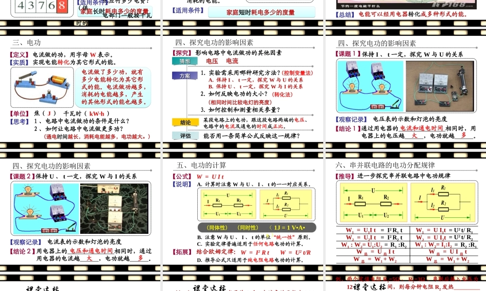 电能表和电功