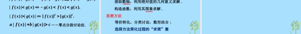 山西省忻州市高考数学 专题 含有绝对值的不等式1复习课件