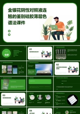 金银花阴性对照液连翘的鉴别硅胶薄层色谱法课件