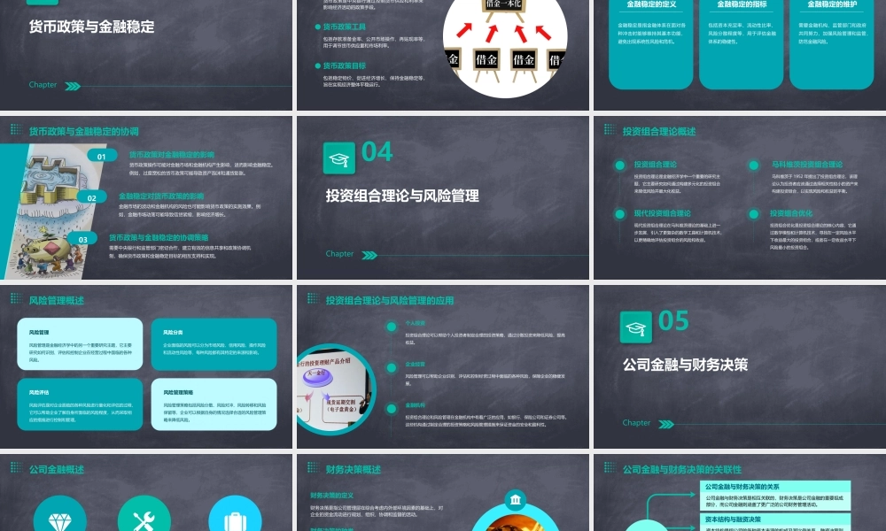 金融经济学的研究主题课件