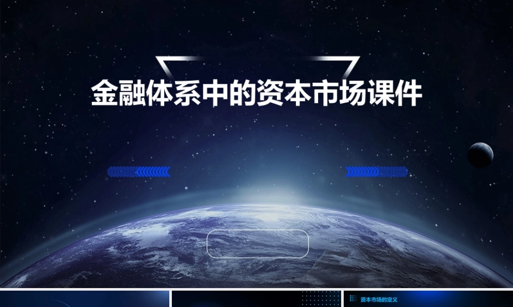 金融体系中的资本市场课件