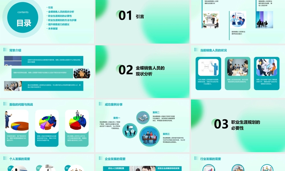 金蝶销售人员的职业生涯规划课件