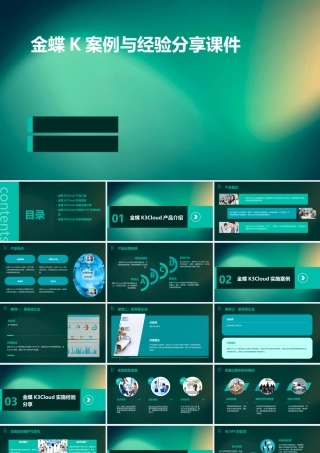金蝶k案例与经验分享课件