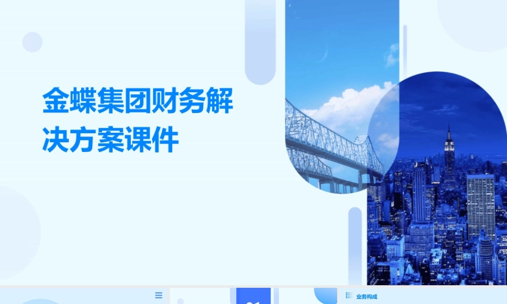 金蝶集团财务解决方案课件