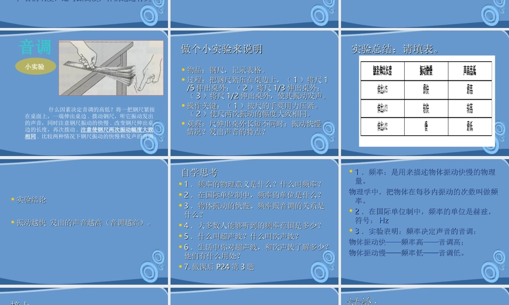 八年级物理上册 1.3(声音的特征)课件 人教新课标版 课件