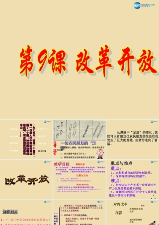 八年级历史下册 9 改革开放课件2 新人教版 课件