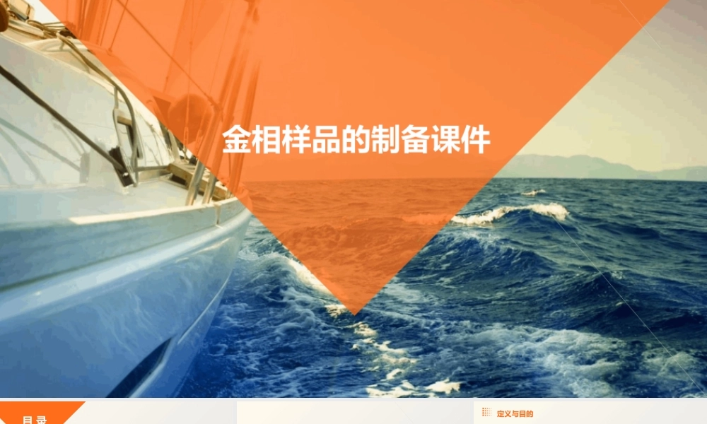 金相样品的制备课件