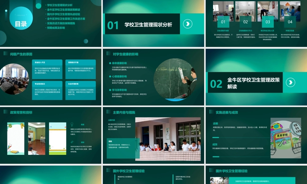 金牛区学校卫生管理工作改课件