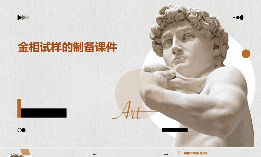 金相试样的制备课件