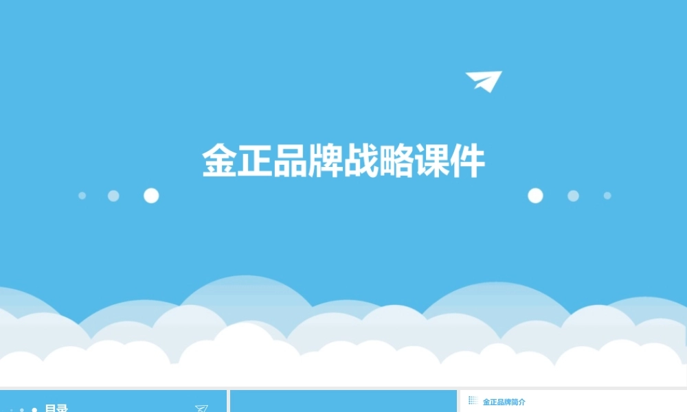 金正品牌战略课件