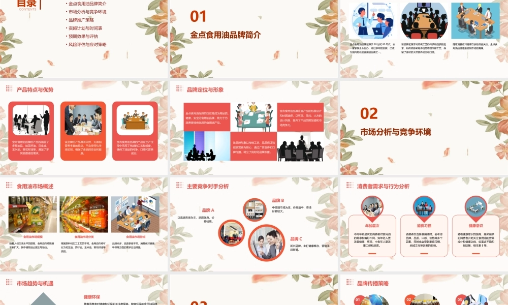 金点食用油品牌推广策略报告课件