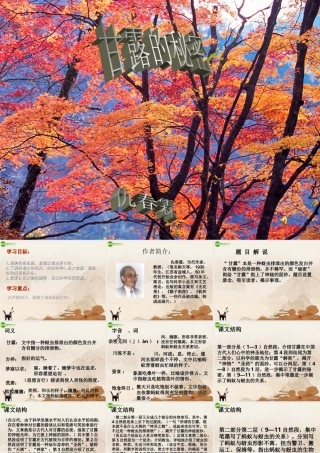 七年级语文下册 (甘露的秘密)课件 鄂教版 课件