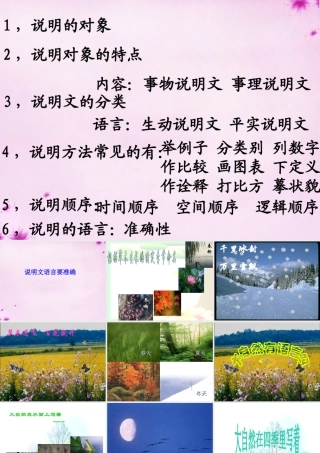 中学八年级语文上册 16 大自然的语言课件 新人教版 课件