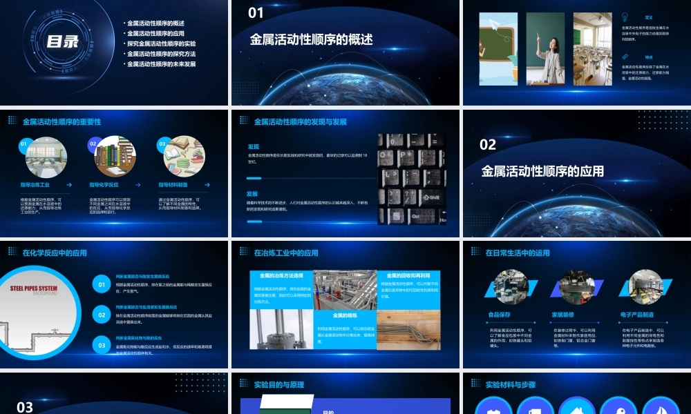 金属活动性顺序的应用与探究新课件