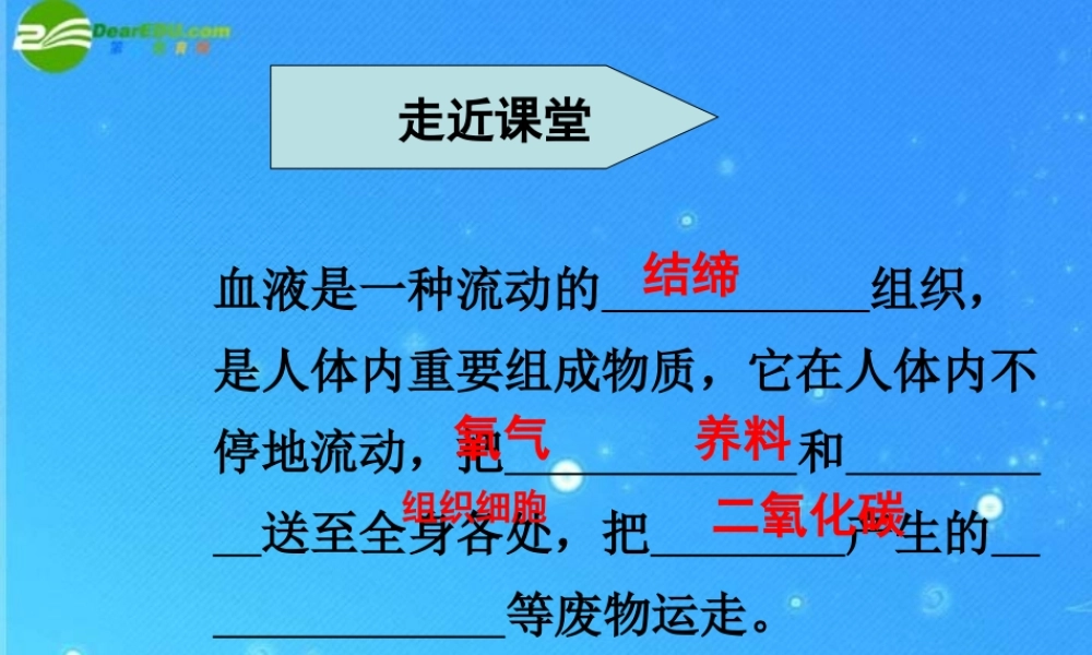 七年级生物下册 第二节物质运输的器官课件 济南版 课件