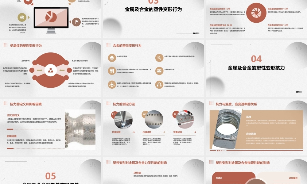 金属及合金的塑性变形综述课件