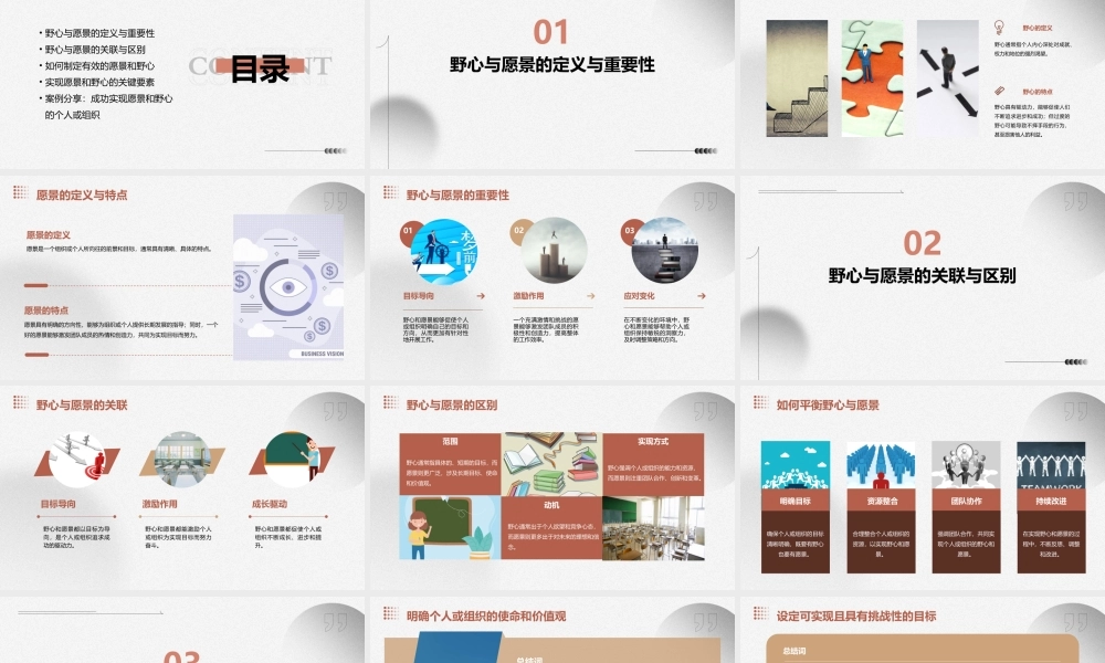 野心与愿景书摘通用课件