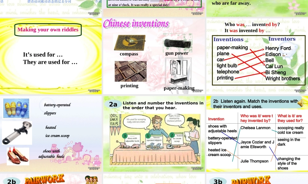 九年级英语Unit9 SectionA period2 课件