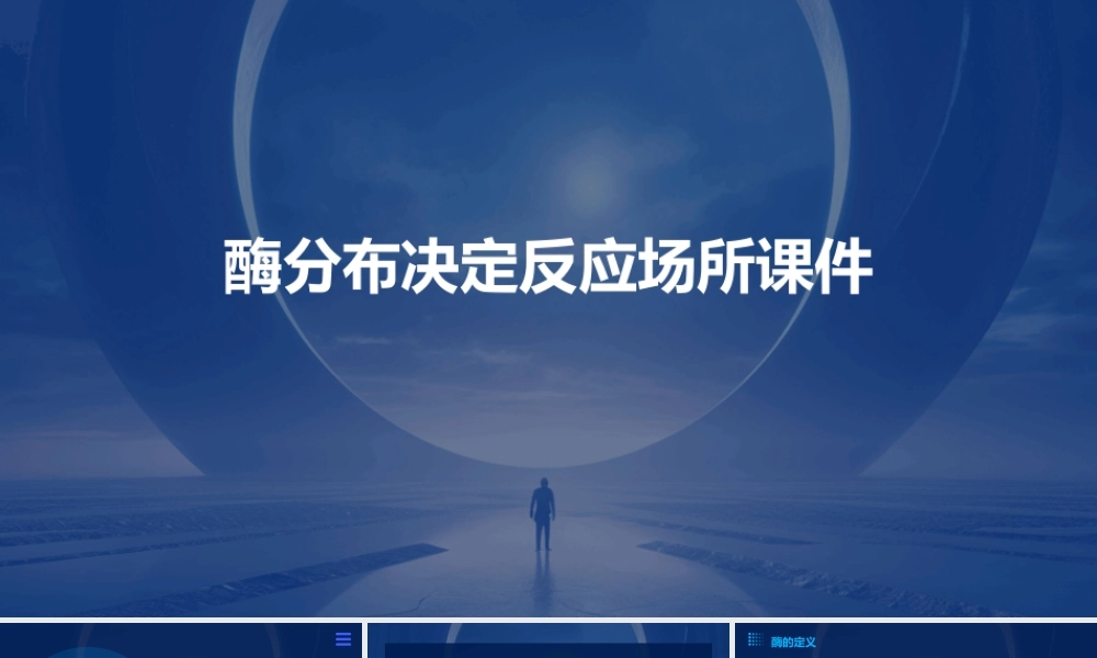 酶分布决定反应场所课件