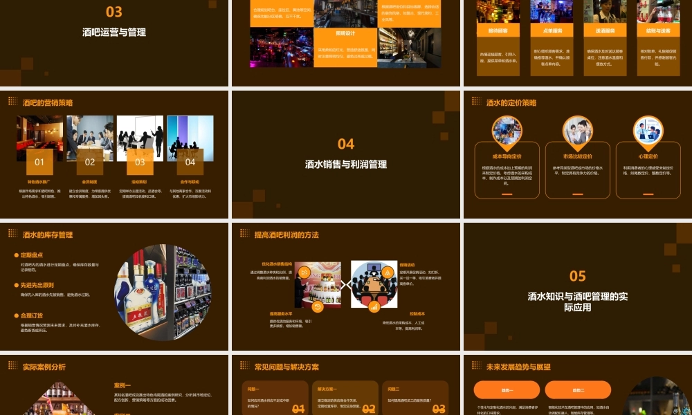 酒水知识和酒吧管理课件