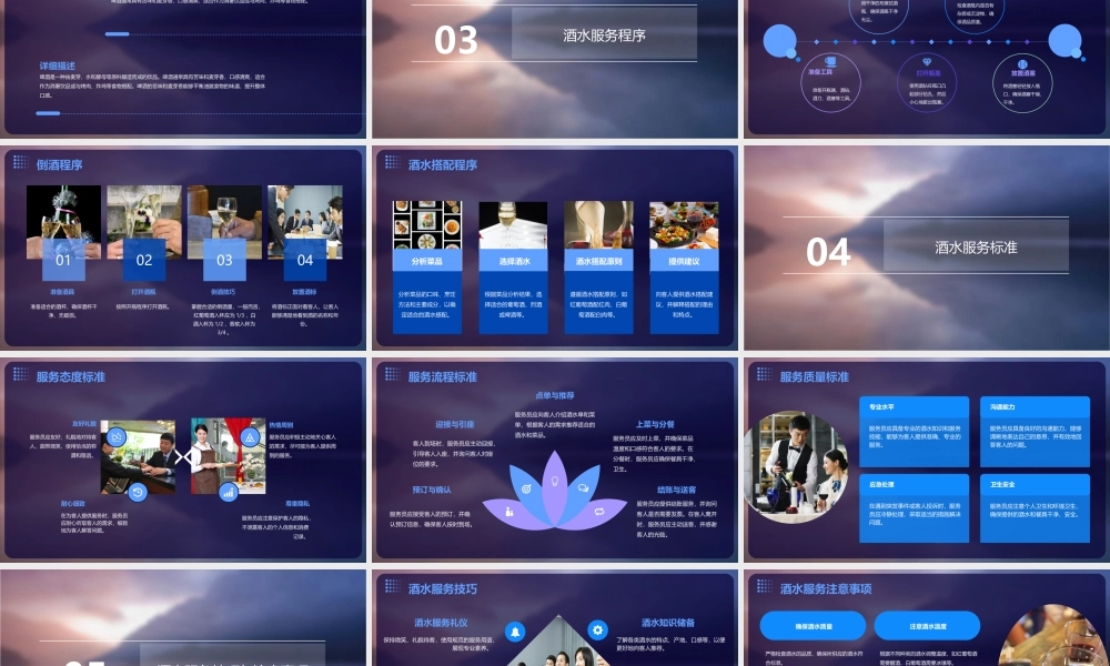 酒水服务程序与标准课件
