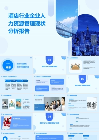 酒店行业企业人力资源管理现状分析报告课件