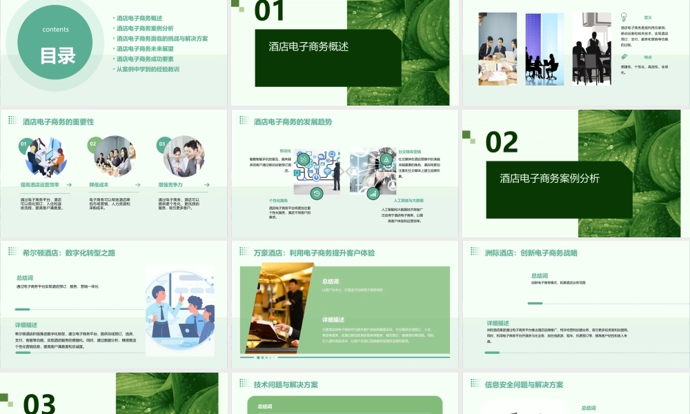 酒店行业电子商务经典案例课件