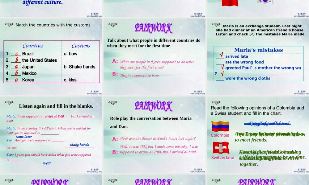 九年级英语Unit12 SectionA课件 人教新目标版 课件