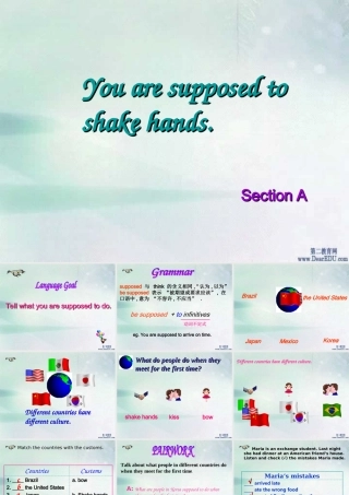 九年级英语Unit12 SectionA课件 人教新目标版 课件