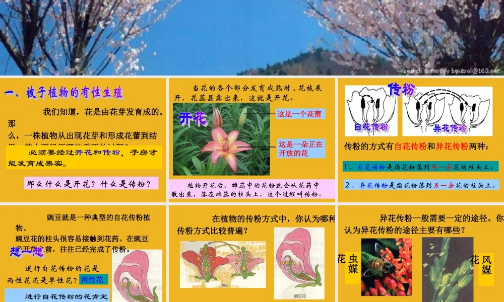 七年级科学下册 3.6植物生殖方式的多样性课件 浙教版 课件