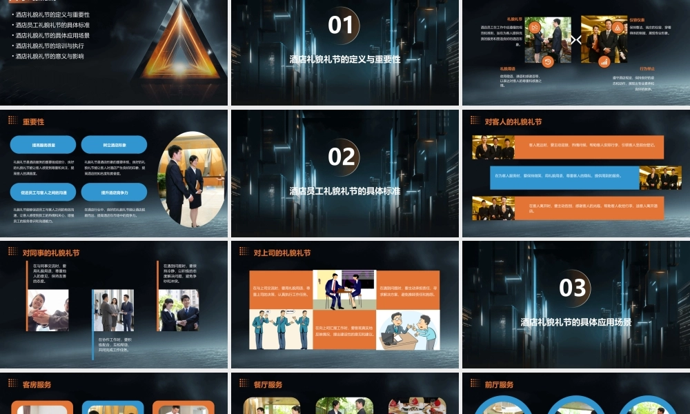 酒店礼貌礼节的标准课件