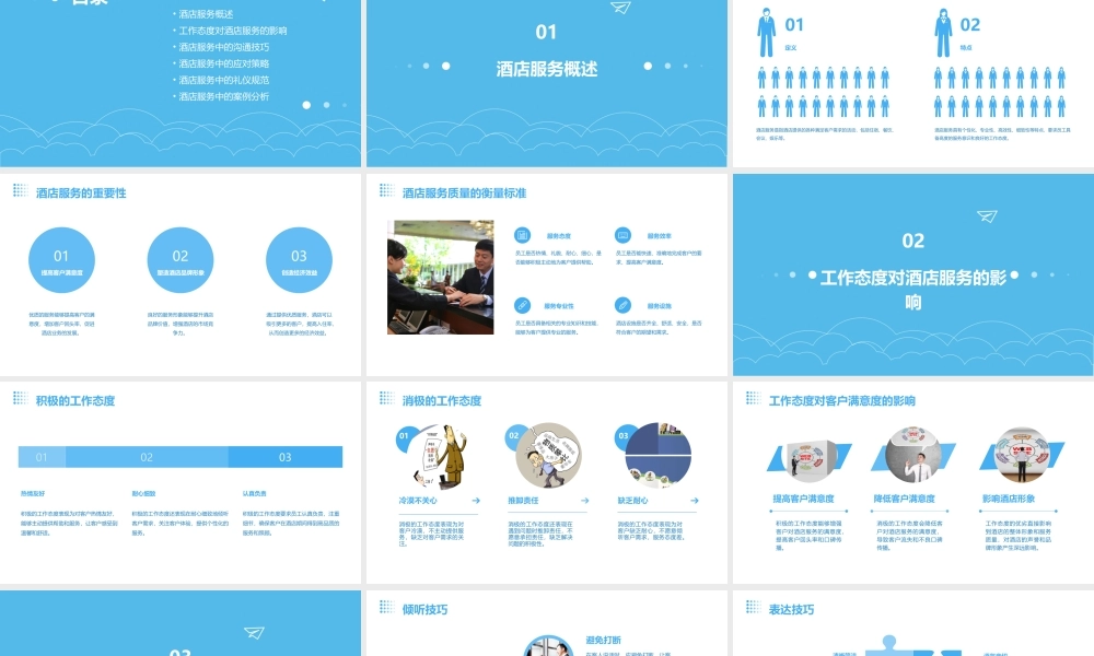 酒店服务与工作态度通用课件