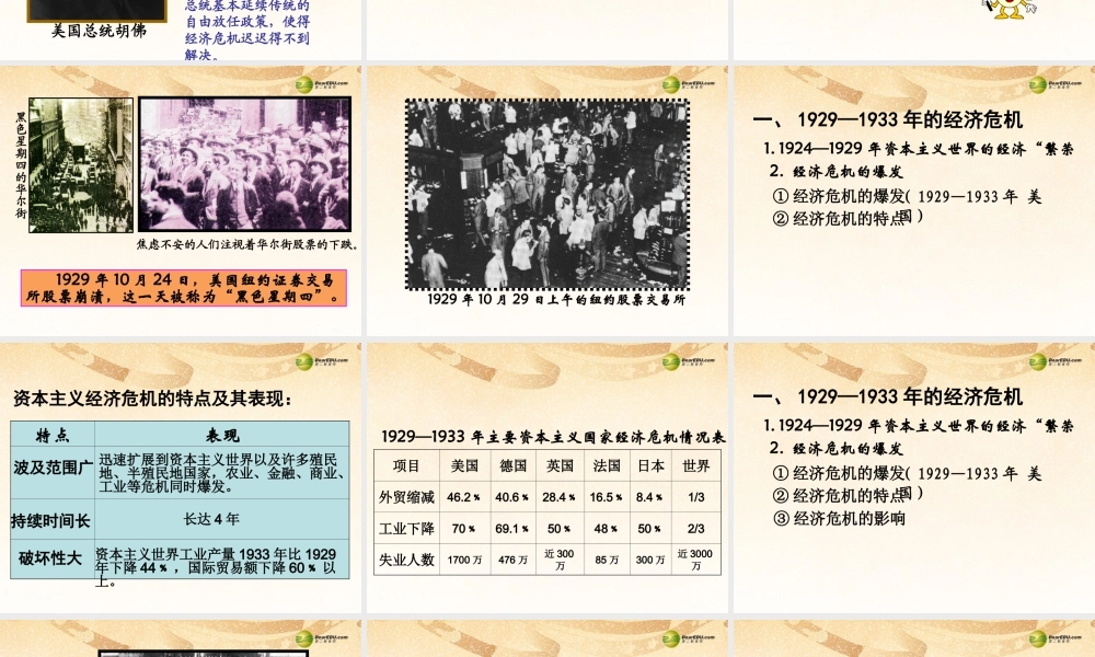 九年级历史下册(第4课 资本主义世界经济危机和罗斯福新政)课件 岳麓版 课件