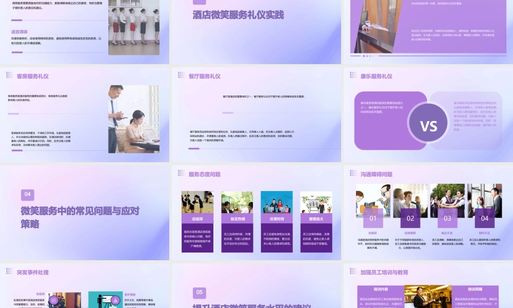 酒店微笑服务礼仪课件