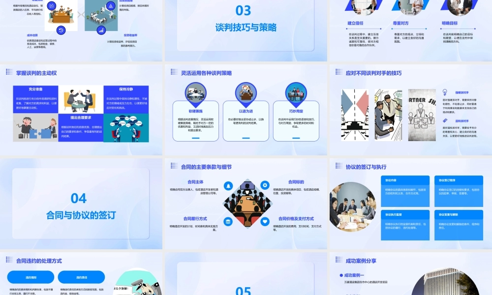 酒店开发及谈判技巧课件