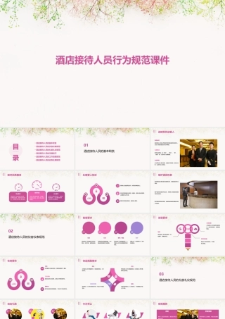 酒店接待人员行为规范课件