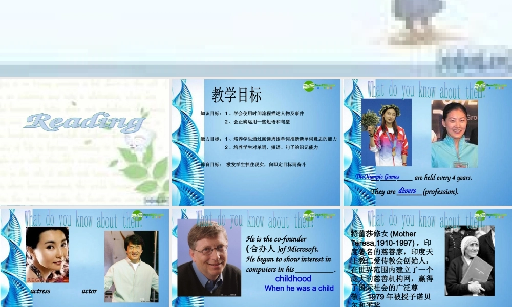 九年级英语下册 Chapter 3 A success story课件 牛津沈阳版 课件